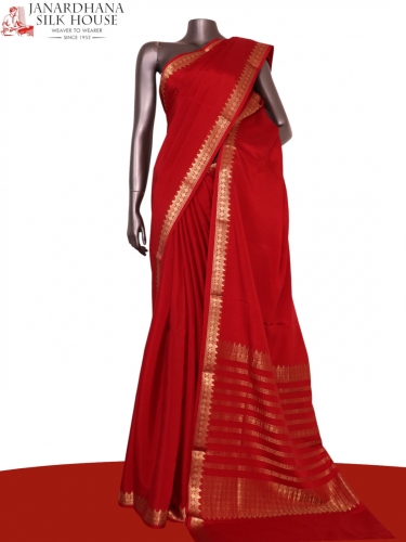 Pure Mysore Crepe Silk Saree